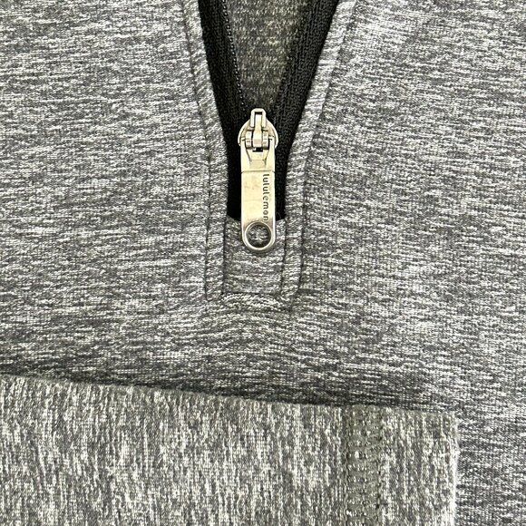 Lululemon Surge Warm 1/2 Zip *Silver Heathered Dark Slate Size M / L - Picture 11 of 14
